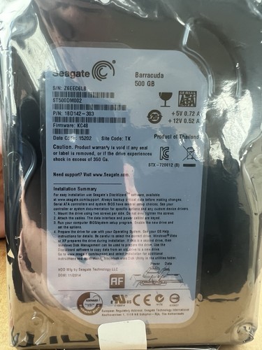 Seagate barracuda 500 sata - seagate,