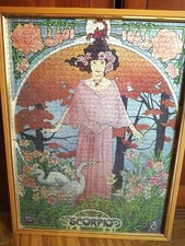 PUZZLE VIRGO ZODIAC IN SETA /1500 pezzi incorniciato / segno ZODIACALE SCORPIONE