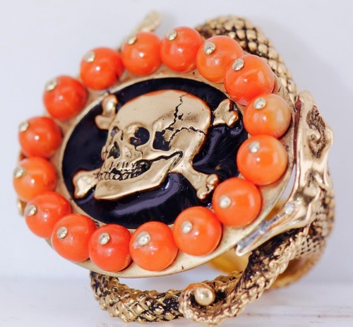 Anello memento mori con - memento,