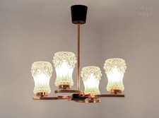 Gold Chandelier with 4 Clear