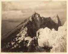 Gel Rock (?) Two men Unknown Location Large original albumen photo 1870c