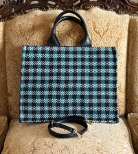 Borsa in tessuto con manici in