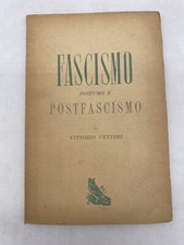 VITTORIO VETTORI - FASCISMO