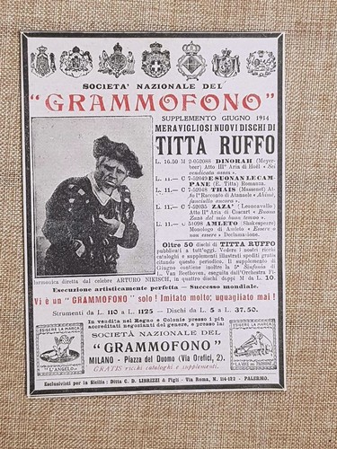 Pubblicità del 1914 - , società