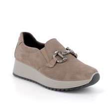 Slip on donn con zeppa in pelle fango ENVAL SOFT