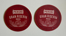 Lotto 2 sottobicchieri Birra PERONI GRAN RISERVA ROSSA