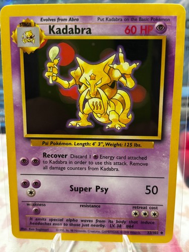 Kadabra 102 pokemon - kadabra, 32/102
