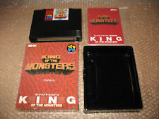 KING OF THE MONSTERS CARTON BOX NEO GEO AES JAP IMPORT!