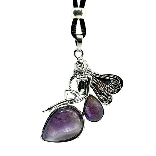 Collana corda pietre - collana, di