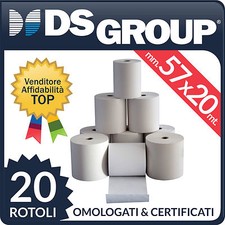20 ROTOLI TERMICI mm. 57x20 mt