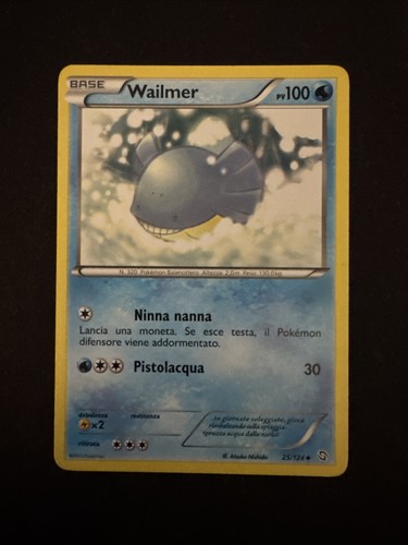 Carta pokemon wailmer 124 - carta,