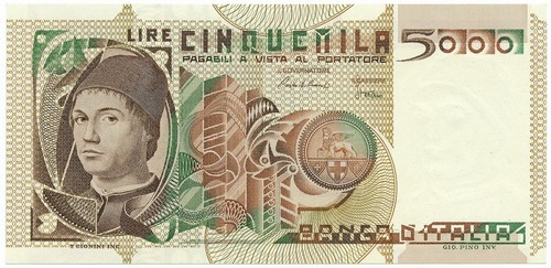 5000 lire ritratto - lire, d'uomo