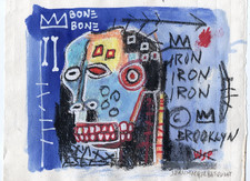 JEAN MICHEL BASQUIAT TECNICA MISTA DISEGNO PASTELLO DISEGNO DISEGNO ARTE METROPOLITANA