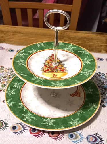 Alzatina natalizia wedgwood - alzatina, 2