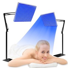 Solarium per la casa, 460 NM, lampada abbronzante con 225 LED, supporto piegh...