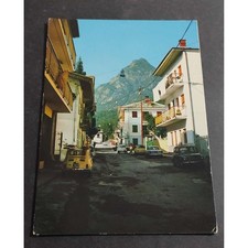 Cartolina Val Pellice Pittoresca - Bobbio Pellice - Via Mastra e Bric Bariound