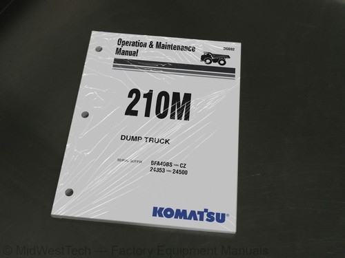 Komatsu 210m dumper manuale - komatsu,