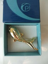 Beautiful Fish Brooch, Gold