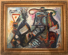 Pablo Ruiz Picasso olio su