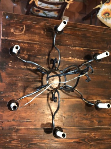 Candelabro ferro battuto - candelabro,