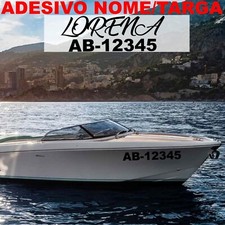 ADESIVO STICKER NOME TARGA