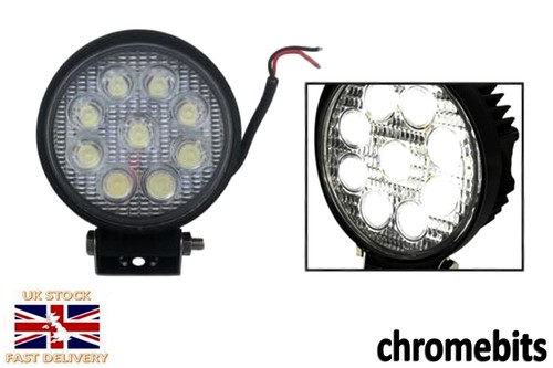 Faro rotondo 27w led lavoro - rotondo,