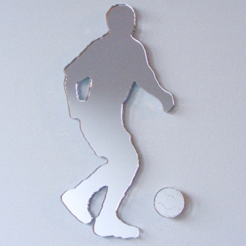 Calciatore specchio acrilico - calciatore,