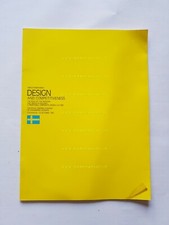 Sergio Pininfarina Design presentazione Accademia Svezia 1987 opuscolo originale