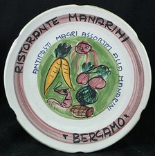 piatti del buon ricordo Bergamo Antipasti Ceramica Chiusi 1976