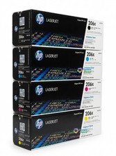 HP 206X Toner Set Black Cyan