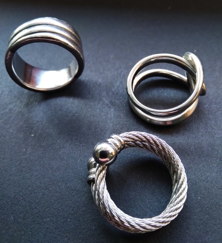 Anelli fossil steel misura - fossil,
