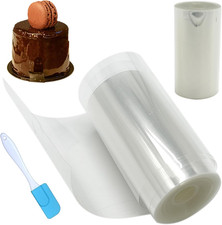 Rotolo Di Pellicola Trasparente per Torte, 8 Cm X 10 M, in Acetato, per Decorazi