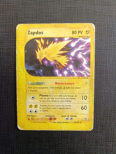 Pokemon zapdos set aquapolis - pokemon,