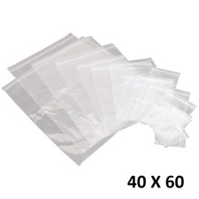 Lot 50X Sachet Zip Plastique 40x60mm 4x6cm Transparent Pochon Pochette 50u