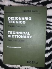 Dizionario Tecnico Italiano-Inglese - Giorgio Marolli - 11a Edizione - 1980