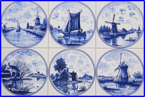 Piastrelle delft art 15x15 - art,,