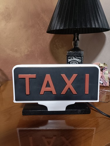 Insegna lampada taxi - taxi, modello