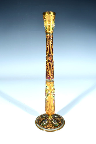 Vaso vetro ludwig moser - vaso,