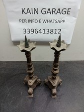 Coppia Candelabri In Ottone