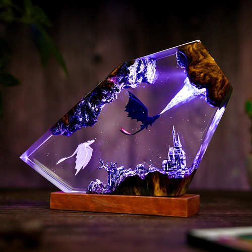 Bellissima lampada drago - , di
