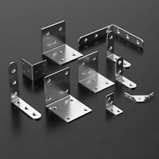 10pcs Acciaio Inox ad Angolo Staffe 90 Gradi Forma L Angolo Retto Hardware Fix