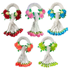 Ghirlanda fiore plastica tailandese Phuang Malai rotonda floreale artificiale decorazione fatta a mano