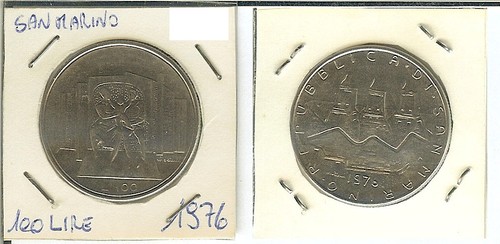 San marino 100 lire - lire, 1976