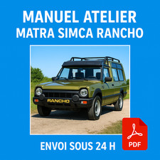 Manuel atelier matra - matra, simca