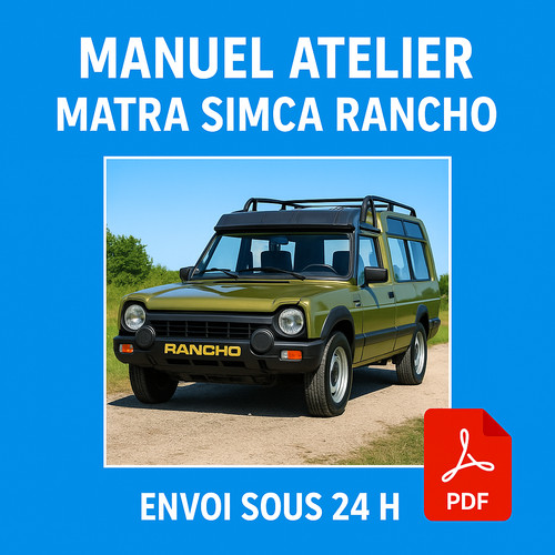 Manuel atelier matra - manuel, simca