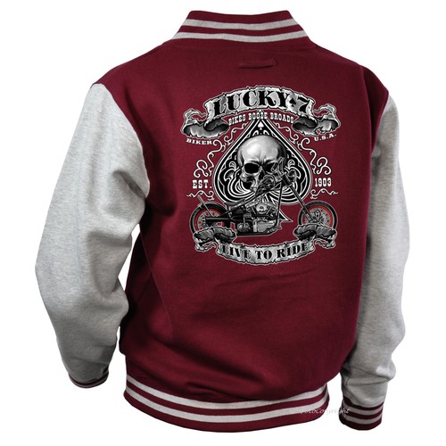 Giacca motociclista college - da,