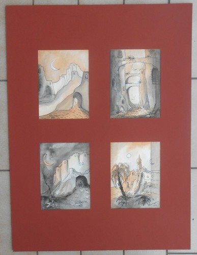 Quadro china acquerello - quadro,