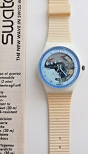 Swatch Orologio White Knight GW110 1988 Raro Vintage 1987