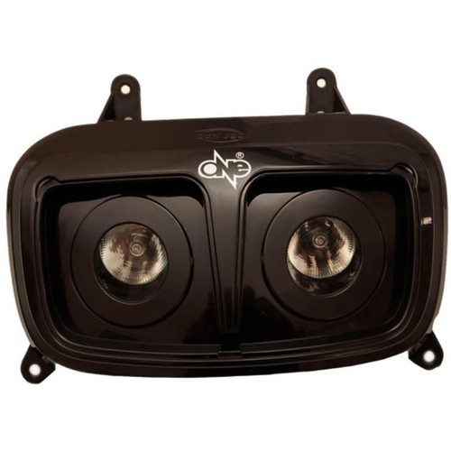 Maschera doppio faro fanale - doppio,