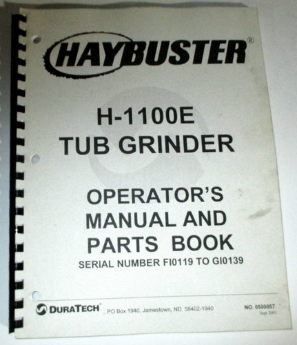 Haybuster 1100e vasca - haybuster,